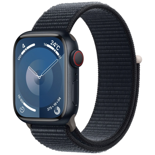 Apple Watch Series 9 GPS+Cellular Model 41mm MRHU3J/A Midnight Sport Loop Smart Watch