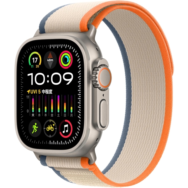 Apple Watch Ultra 2 GPS+Cellular Model 49mm MRF13J/A Orange/Beige Trail Loop S/M Smart Watch