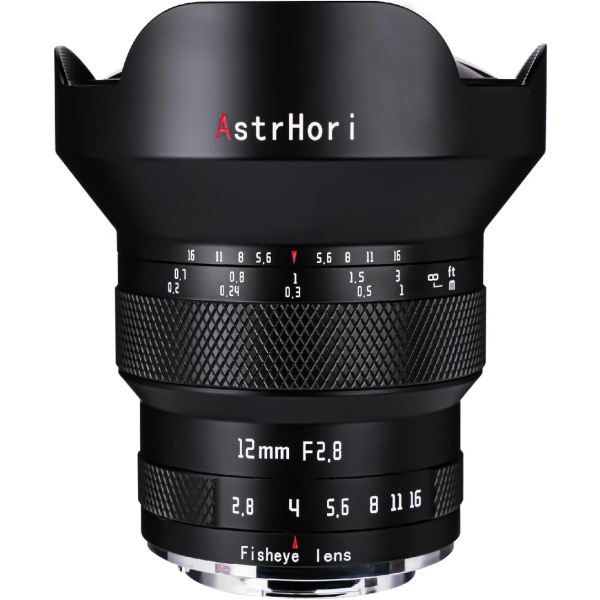 AstrHori 12mm F2.8 Fisheye BLACK Leica L use Camera Lens