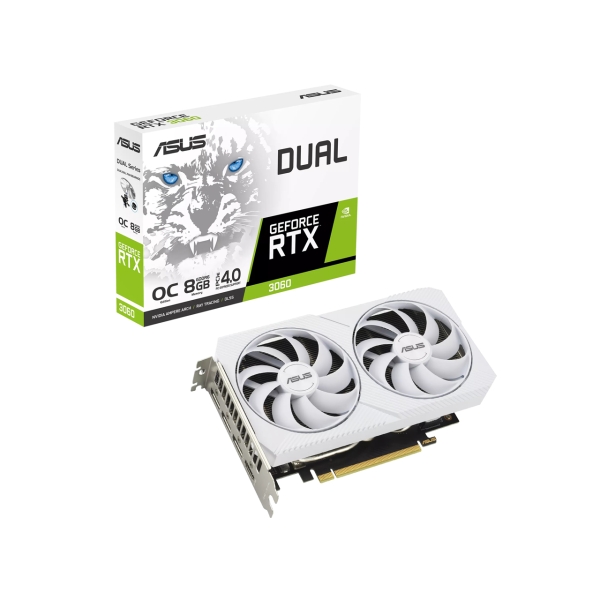 ASUS DUAL-RTX3060-O8G-WHITE PCIExp 8GB Graphic Card