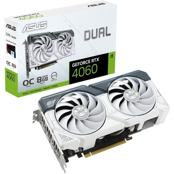 ASUS DUAL-RTX4060-O8G-WHITE PCIExp 8GB Graphic Card