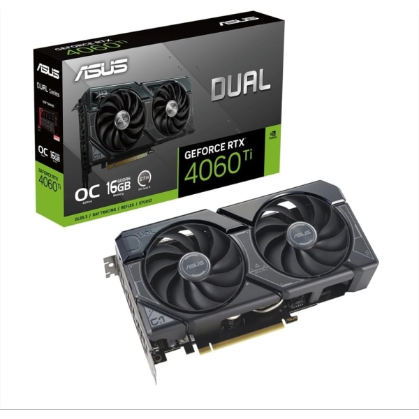 ASUS DUAL-RTX4060TI-O16G PCIExp 16GB Graphic Card