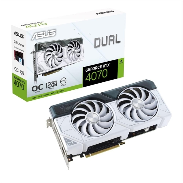 ASUS DUAL-RTX4070-O12G-WHITE PCIExp 12GB Graphic Card