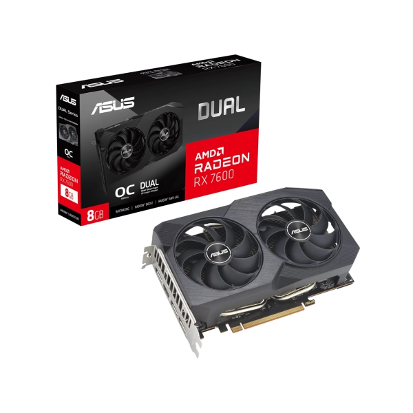 ASUS DUAL-RX7600-O8G-V2 PCIExp 8GB Graphic Card