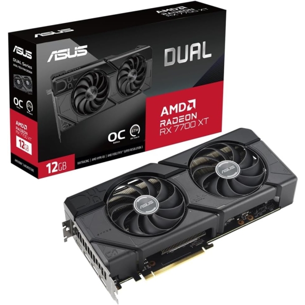 ASUS DUAL-RX7700XT-O12G PCIExp 12GB Graphic Card