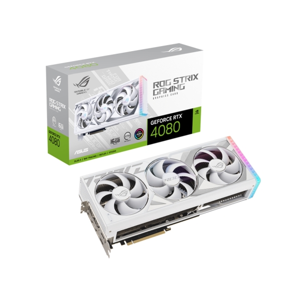 ASUS ROG-STRIX-RTX4080-16G-WHITE PCIExp 16GB Graphic Card