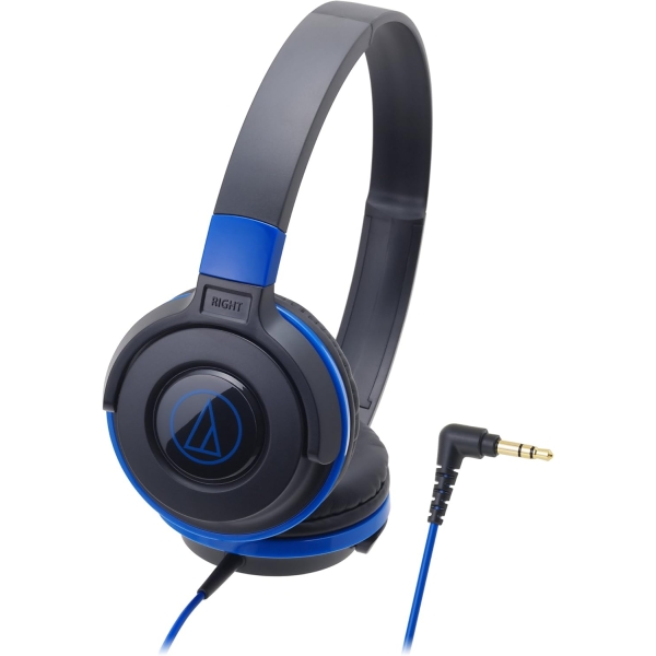 audio-technica ATH-S100 BBL black blue Earphone Headphone