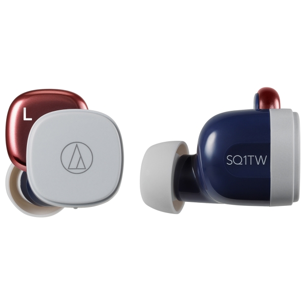 audio-technica ATH-SQ1TW NRD navy red Earphone Headphone