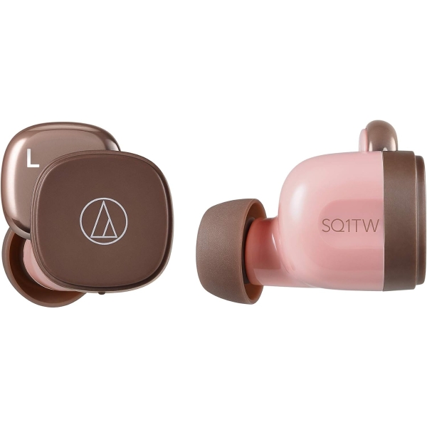 audio-technica ATH-SQ1TW PBW pink brown Earphone Headphone