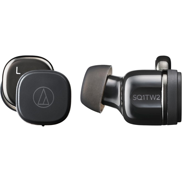 audio-technica ATH-SQ1TW2 BK jet black Earphone Headphone