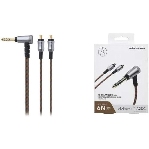 audio-technica HDC214A/1.2 4.4mm balanced (5-pole) ⇔ dedicated terminal 1.2m Earphone Cables - image 2