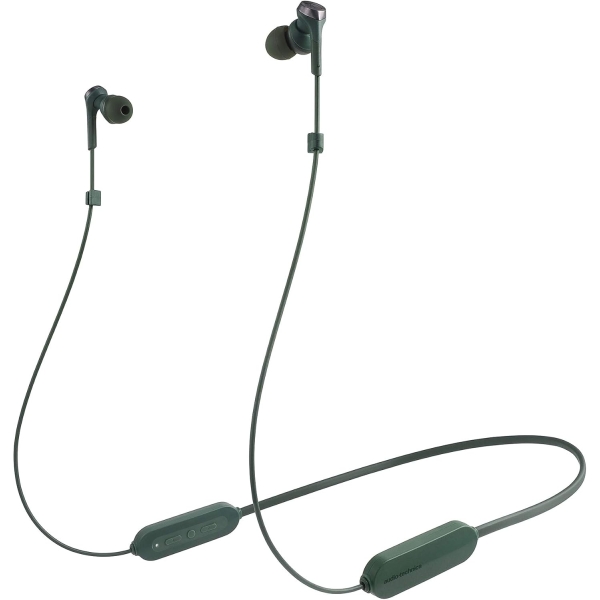 audio-technica SOLID BASS ATH-CKS330XBT GR Green Earphone Headphone