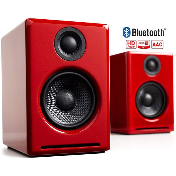 Bluetooth Speaker Audioengine A2+ WIRELESS SPEAKER SYSTEM high gross red paint