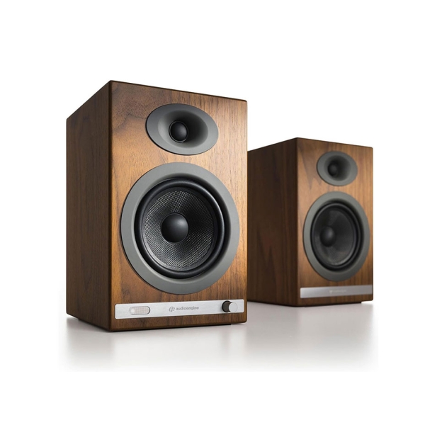 Audioengine HD5 HOME MUSIC SYSTEM walnut Bluetooth Speaker