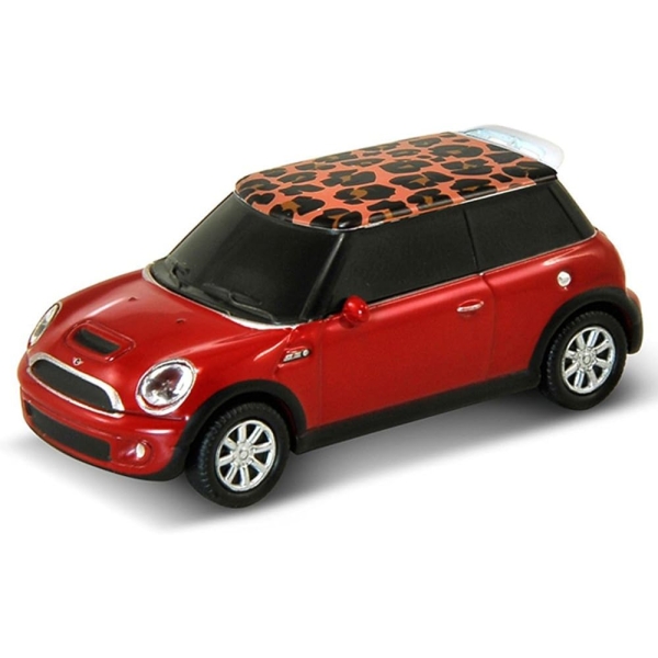 AUTODRIVE Mini Cooper S Leopard Pattern 16GB red USB Flash Drive