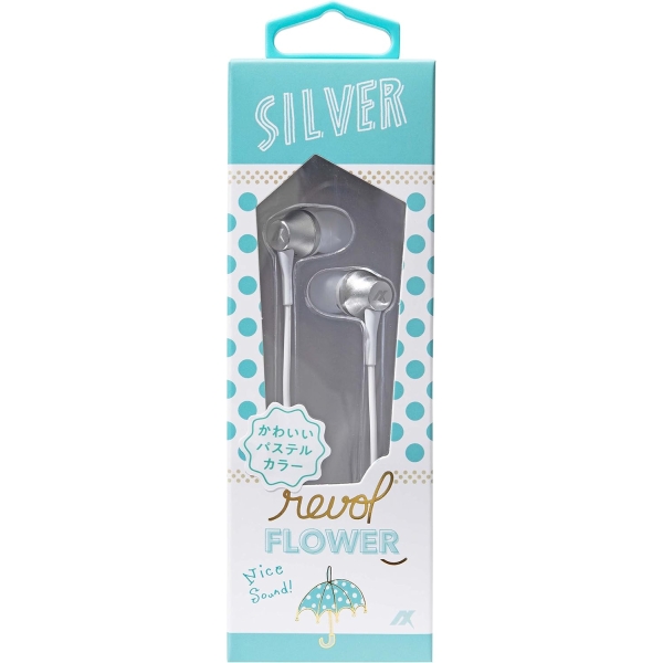 Axes revolFLOWER AH-30A(SL) silver Earphone Headphone