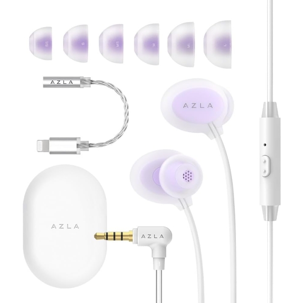 AZLA ASE-500 ASMR Lightning AZL-ASE500-ASMR-LT-LAV Lavender Earphone Headphone