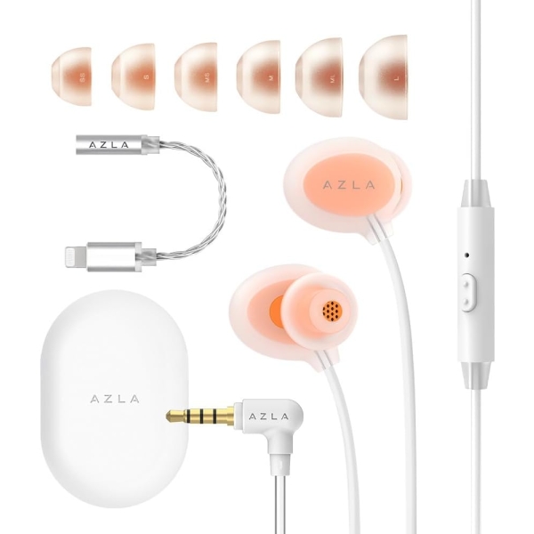 AZLA ASE-500 ASMR Lightning AZL-ASE500-ASMR-LT-ORA Orange Earphone Headphone