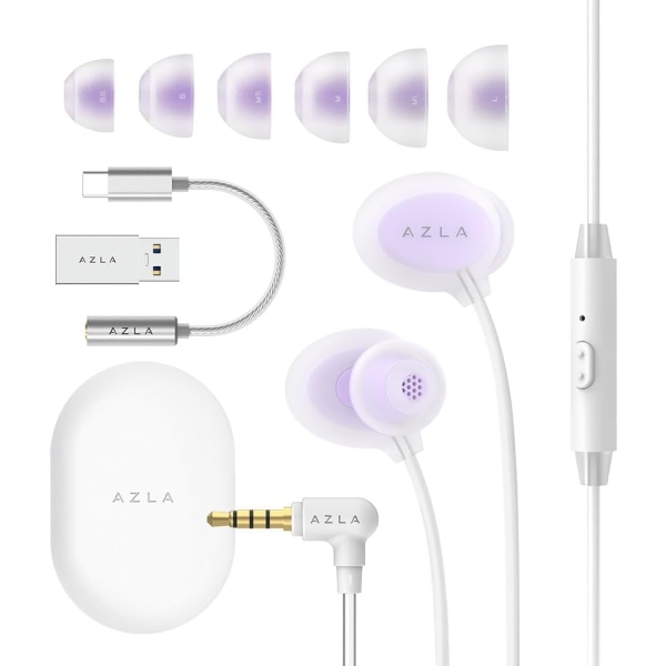 AZLA ASE-500 ASMR USB-C AZL-ASE500-ASMR-UC-LAV Lavender Earphone Headphone