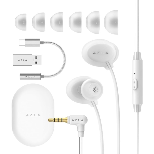 AZLA ASE-500 ASMR USB-C AZL-ASE500-ASMR-UC-SLV Silver Earphone Headphone