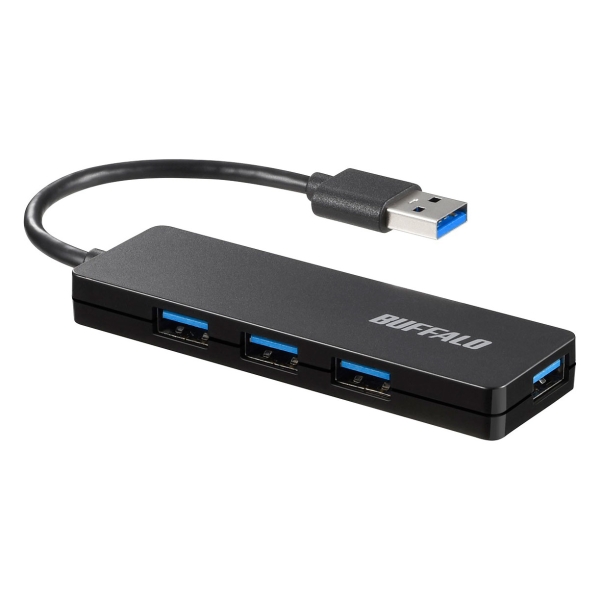 Buffalo BSH4U3010UBKJ Black USB Hub