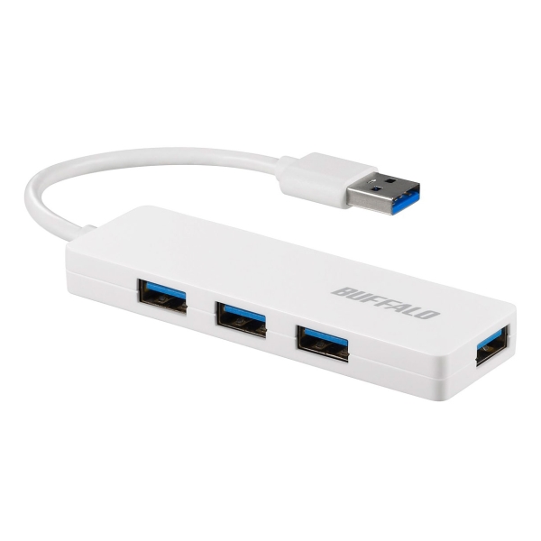 Buffalo BSH4U3010UWHJ White USB Hub