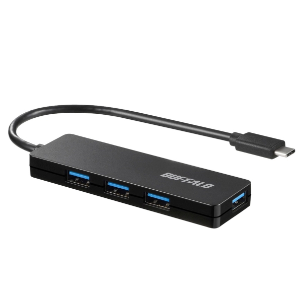 Buffalo BSH4U3015CBKJ black USB Hub