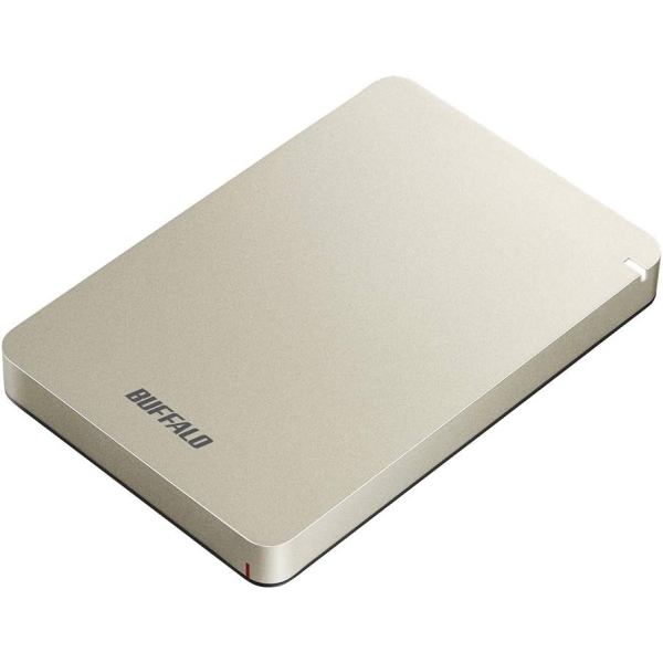 External Hard Drive Buffalo HD-PGF1.0U3-GLA gold External Hard Drive