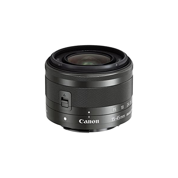 Camera Lens CANON EF-M15-45mm F3.5-6.3 IS STM Graphite Lense