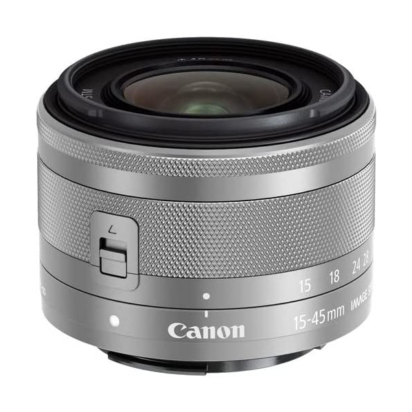 Camera Lens CANON EF-M15-45mm F3.5-6.3 IS STM Silver Lense