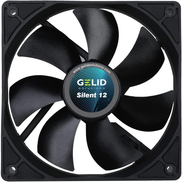 Case Fan GELID Solutions SILENT 12 BLACK FN-PX12-11 Computers Computer Components