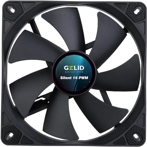 Case Fan GELID Solutions SILENT 14 PWM BLACK FN-PX14-16 Computers Computer Components