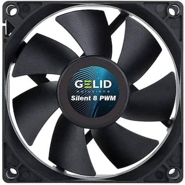 Case Fan GELID Solutions SILENT 8 PWM BLACK FN-PX08-21 Computers Computer Components