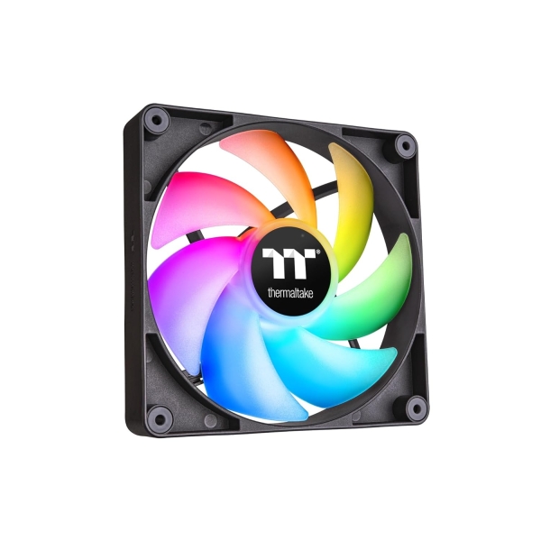 Case Fan Thermaltake CT120 ARGB Sync PC Cooling Fan 2 Pack CL-F149-PL12SW-A Black Computers Computer Components