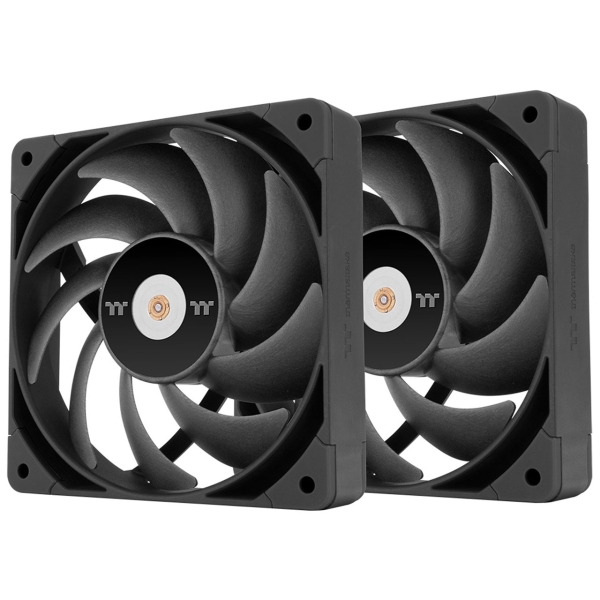 Case Fan Thermaltake TOUGHFAN 12 Pro 2Pack CL-F159-PL12BL-A black Computers Computer Components