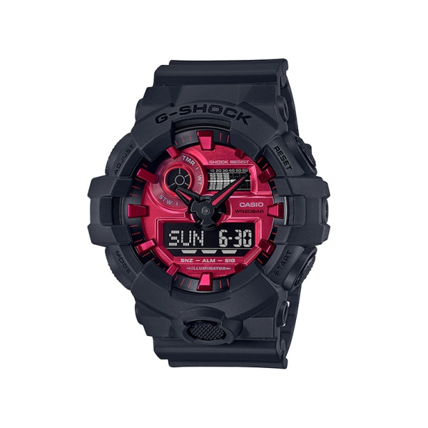 Casio G-SHOCK Black and Red Series GA-700AR-1AJF Watch