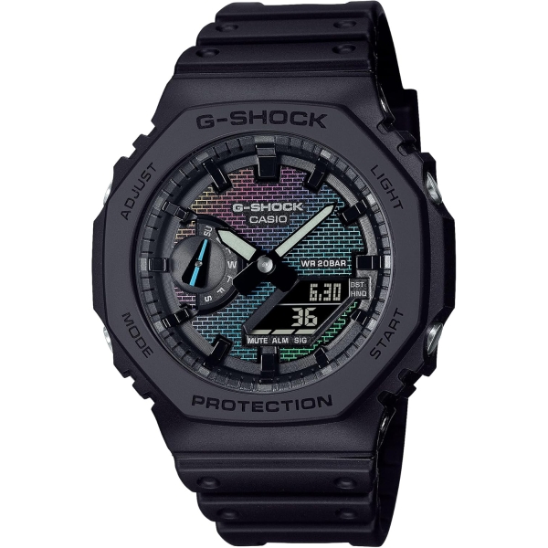 Casio G-SHOCK Rainbow Brick Wall series GA-2100RW-1AJF Watch