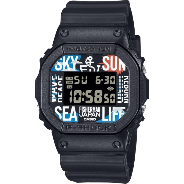 Casio G-SHOCK Reborn Art Festival × FISHERMAN JAPAN collaboration model DW-5600RF24-1JR Watch