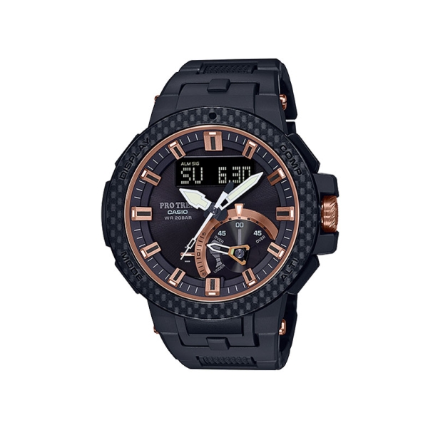 Casio Pro Trek Triple Sensor Tough Solar Multi Field Line Carbon Edition PRW-7000X-1JR Watch