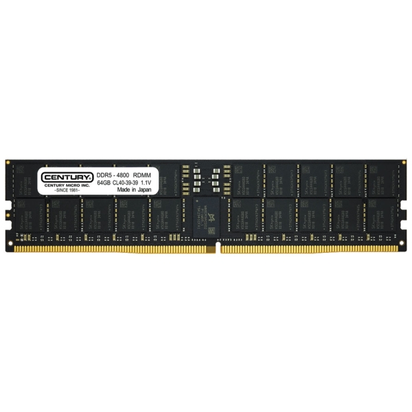 CENTURY 2x MICRO CB64GX2-D5RE480242 DDR5 PC5-38400 64GB ECC Registered Memory