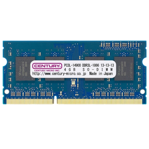 CENTURY 2x MICRO CK4GX2-SOD3LU1866H SODIMM DDR3L PC3L-14900 4GB Memory