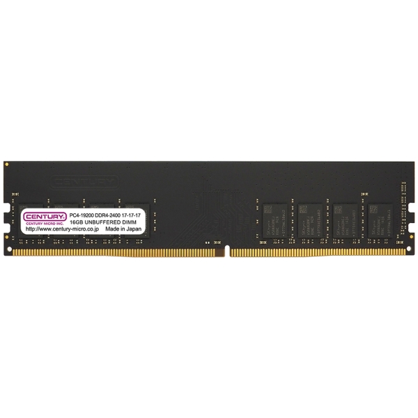 CENTURY MICRO CB16G-D4U2400H DDR4 PC4-19200 16GB Memory