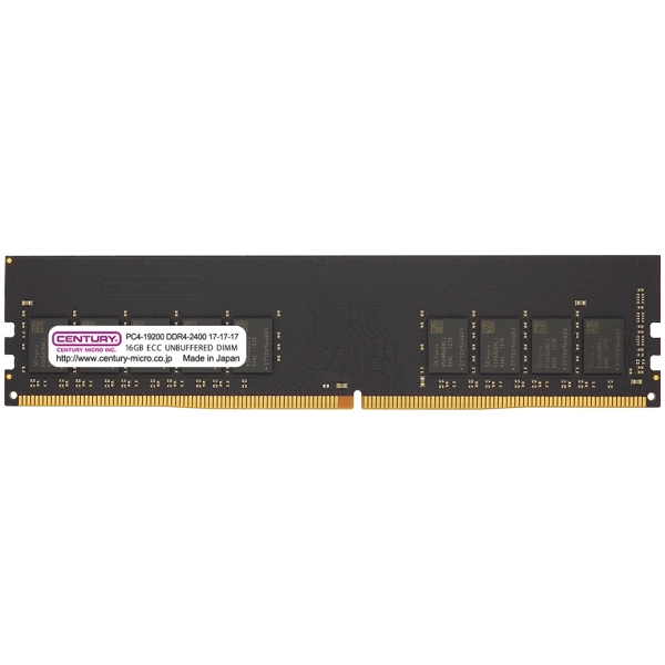 CENTURY MICRO CB16G-D4UE2400H DDR4 PC4-19200 16GB ECC Memory