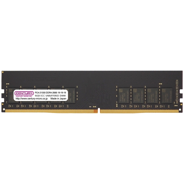 CENTURY MICRO CB16G-D4UE2666H DDR4 PC4-21300 16GB ECC Memory