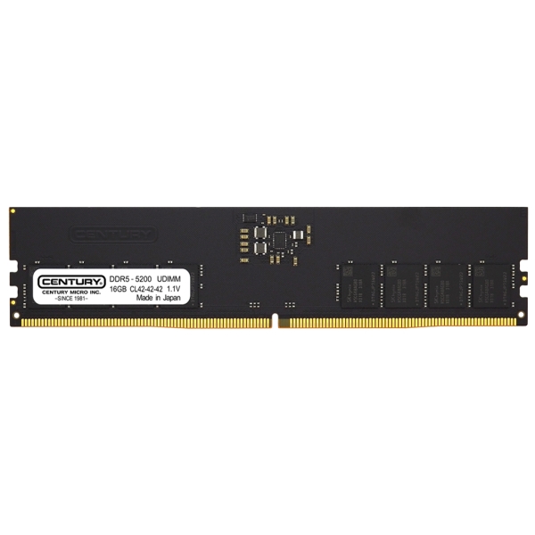 CENTURY MICRO CB16G-D5U5200H DDR5 PC5-41600 16GB Memory