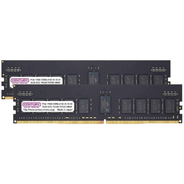 CENTURY MICRO CB16GX2-D4RE213382 DDR4 PC4-17000 16GB 2-Disc ECC Registered Memory