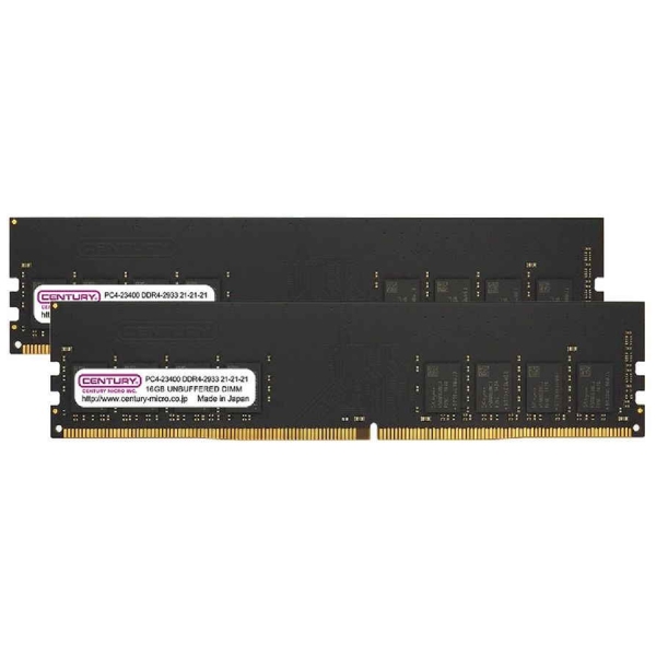 CENTURY MICRO CB16GX2-D4U2933H DDR4 PC4-23400 16GB Memory