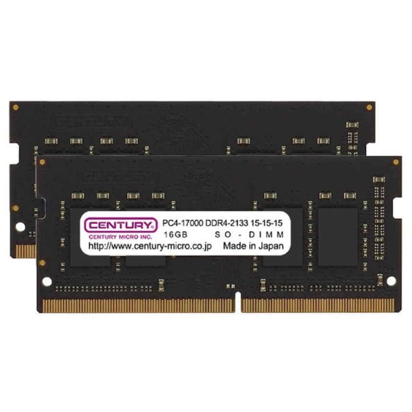 CENTURY MICRO CB16GX2-SOD4U2133H SODIMM DDR4 PC4-17000 16GB Memory