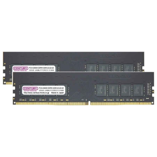 CENTURY MICRO CB32GX2-D4U3200 DDR4 PC4-25600 32GB Memory