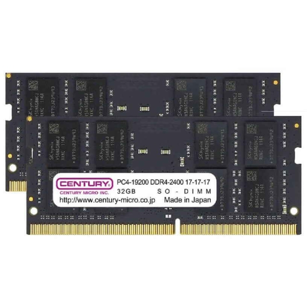 CENTURY MICRO CB32GX2-SOD4U2400 SODIMM DDR4 PC4-19200 32GB Memory